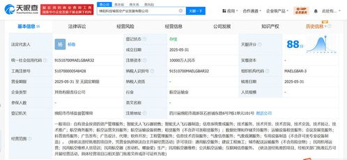 中國移動(dòng)等企業(yè)在綿陽成立低空產(chǎn)業(yè)發(fā)展公司，注冊資本1億元，專注于信息系統(tǒng)集成服務(wù)
